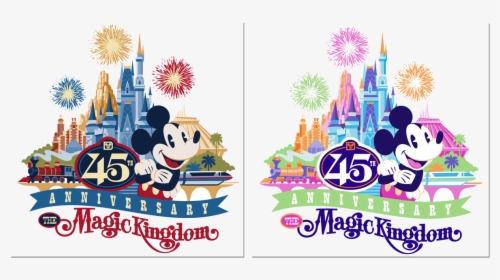 Disney World First Look At Magic Kingdom Th Anniversary - Disney Magic Kingdom Clipart, HD Png Download, Free Download