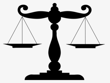 Silhouette,monochrome Photography,line - Libra Balance Scale Drawing, HD Png Download, Free Download