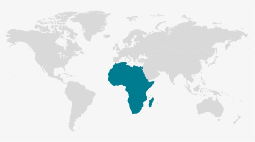 Africa Map - Transparent Background World Map Png Orange, Png Download, Free Download