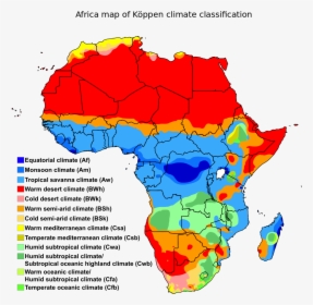 Africa Map Of Köppen Climate Classification - Climate Map Of Africa, HD Png Download, Free Download