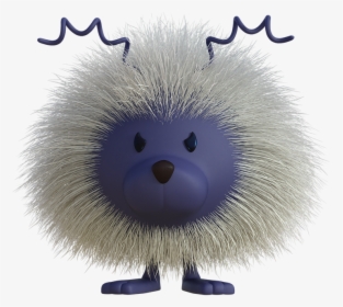 Hedgehog, Fluffy, Hair, White, Fur, Furry, Head, Cute - Toy, HD Png Download, Free Download