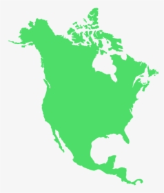 North America Map Red, HD Png Download, Free Download
