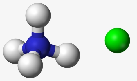 Ammonium Chloride 3d Balls Ionic Ball And Stick Model - Ion Ammonium, HD Png Download, Free Download
