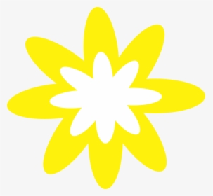 Yellow Burst Flower Clip Arts - Yellow Flowers Clipart Png, Transparent Png, Free Download