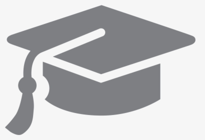 Graduation Cap Gray - Graduation Hat Blue Icon, HD Png Download, Free Download