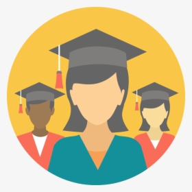 High School Graduation Png Clip Download - High School Students Icon, Transparent Png, Free Download