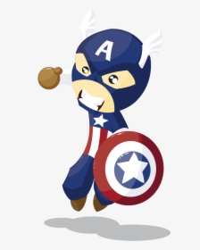 Vector America Car Rhyme Nursery Captain Drawing Clipart - Captain America Vector Free, HD Png Download, Free Download