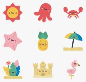 Kawaii Summer Characters - Kawaii Summer Png, Transparent Png, Free Download