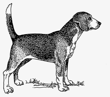 Clipart Image Of Dog Png Black And White, Transparent Png, Free Download