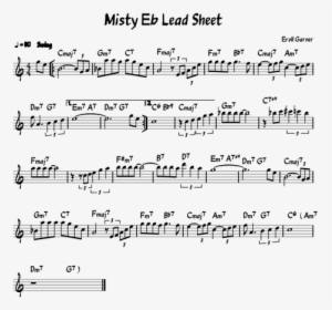 Misty Alto Sax Sheet Music Pdf, HD Png Download, Free Download