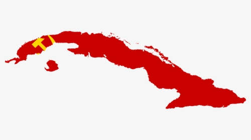 Flag Map Of Cuba - Cuba Map Silhouette, HD Png Download, Free Download