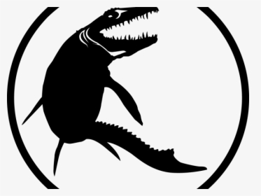 Jurassic World Clipart Black And White - Mosasaurus Jurassic Park Logo, HD Png Download, Free Download