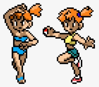 Transparent Pokemon Trainer Red Png - Pokemon Red Blue Misty, Png Download, Free Download