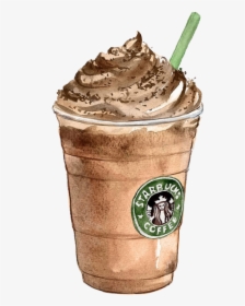 Coffee Tea Latte Starbucks Drawing - Starbucks Coffee Drawing Png, Transparent Png, Free Download