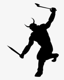 Silhouette, Ork, Fighter, Warrior, Fantasy - Silhouette Warrior Png, Transparent Png, Free Download