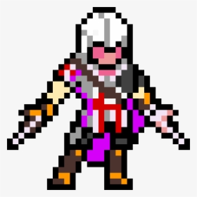 Assassins Creed Pixel Art , Png Download - Как Нарисовать Ассасина По Клеточкам, Transparent Png, Free Download