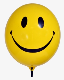 Smiley Face Yellow Outdoor Balloon - Smiley Face Balloon Png, Transparent Png, Free Download