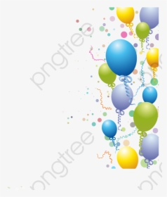 Birthday Balloons Clipart Yellow - Birthday Balloons Vector Png, Transparent Png, Free Download