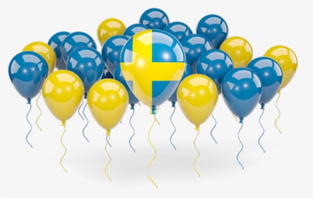 Balloons With Colors Of Flag - Blue And Yellow Balloons Png, Transparent Png, Free Download