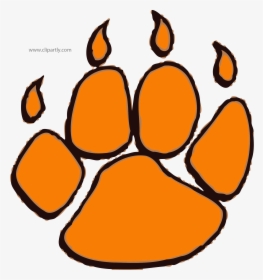 Paw Tigger Footprint Clipart Png Image Download - Clip Art Tiger Paws, Transparent Png, Free Download