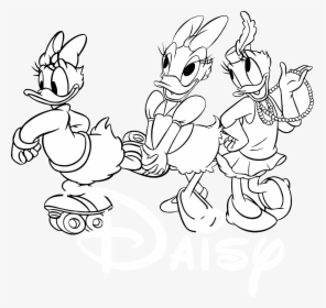 Daisy Logo Black And White - Printable Daisy Duck Coloring Pages, HD Png Download, Free Download