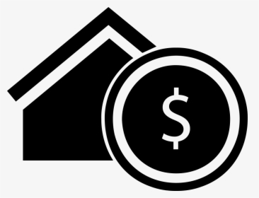 Real Estate Commercial Symbol Of A House With Dollar - Commercial Symbols, HD Png Download, Free Download