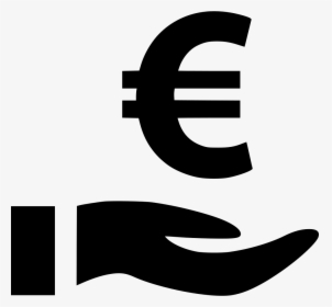 Euro Sign Hand Real Estate Home - Hand € Icon, HD Png Download, Free Download