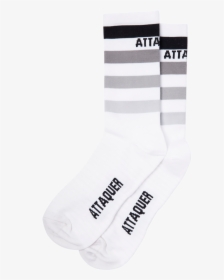 Faded Stripe Socks White Main - Sock, HD Png Download, Free Download