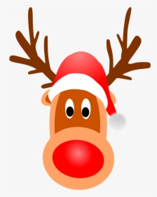 Rudolph Santa Claus"s Reindeer Santa Claus"s Reindeer - Transparent Background Christmas Reindeer Clipart, HD Png Download, Free Download