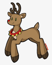 Reindeer Horse Dog Canidae Clip Art - Cartoon, HD Png Download, Free Download