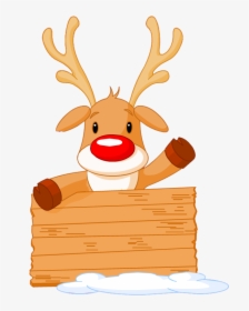 Cute Rudolph The Red Nosed Clipart , Png Download - Cute Rudolph The Red Nosed, Transparent Png, Free Download