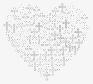 Love Heart Crosses No Background Clip Arts - Heart Puzzle Png Clipart, Transparent Png, Free Download