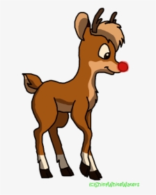 Rudolph Vector Holly - Cartoon, HD Png Download, Free Download