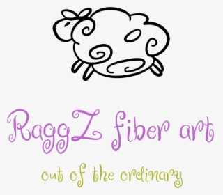 Raggz Fiber Art - Sheep, HD Png Download, Free Download