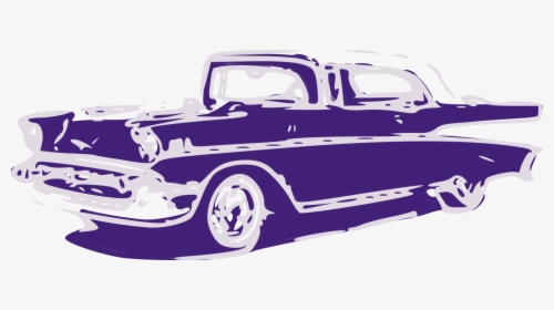 Automotive Exterior,purple,car - Classic Car Art Png, Transparent Png, Free Download