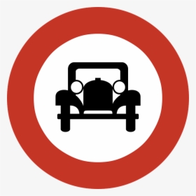 Ban, Banned, Motor Vehicles, Warning, Sign, Signage - Classic Car Icon Png, Transparent Png, Free Download