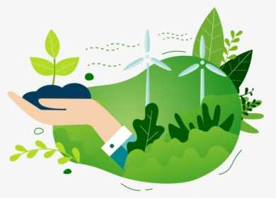 Transparent Green Design Png - Sustainability Illustration, Png Download, Free Download