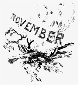Clipart Illustrated Months November - Month Of November Clipart, HD Png Download, Free Download
