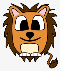 Lion, Big Eyes, Cartoon Animal - Cartoon, HD Png Download, Free Download