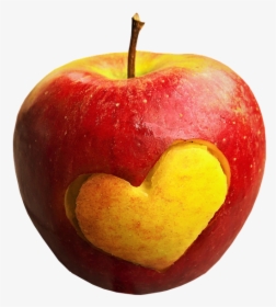 Apple, Fruit, Heart, Food, Healthy, Fresh, Organic, - りんご の 待ち受け 恋愛, HD Png Download, Free Download