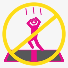 Safety Icon - Don T Jump Sign, HD Png Download, Free Download