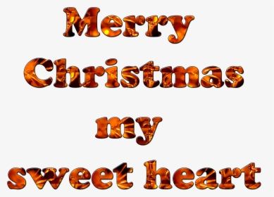 Merry Christmas Sweet Heart, HD Png Download, Free Download