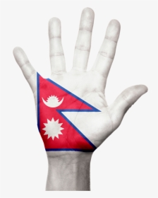 Nepal, Flag, Hand, Symbol, Sign, Nepalese, Asia - Flag Of Nepal Gif, HD Png Download, Free Download