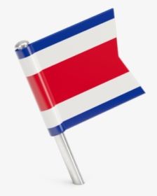 Square Flag Pin - Costa Rica Flag Pin, HD Png Download, Free Download