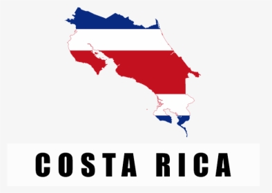 Costa Rica Flag - Costa Rica Map Flag Png, Transparent Png, Free Download