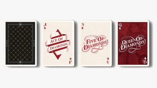 Diamonds - Deck Of Cards Typography, HD Png Download, Free Download