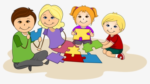 Free Pictures Of Children - Children Working Together Clipart, HD Png Download, Free Download