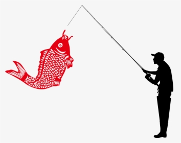 Fishing Angling Illustration - Guy Fishing No Background, HD Png Download, Free Download