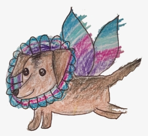 The Original Artwork For "molly The Fairy Dog - Cartoon, HD Png Download, Free Download