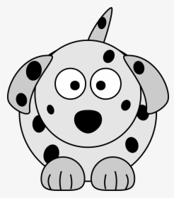 Dalmatian Cartoon Dog Clip Arts - Cartoon Dog With Spots, HD Png Download, Free Download